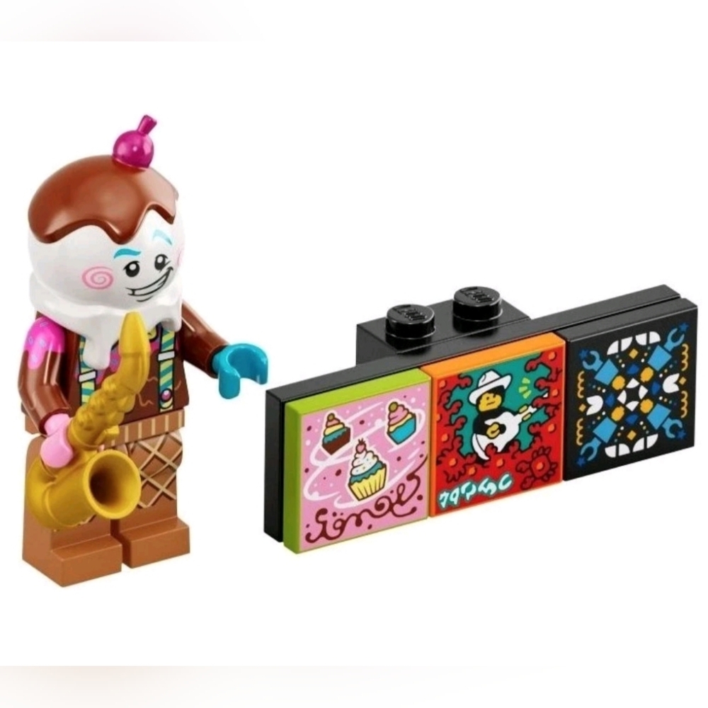 Lego Vidiyo 43101 Ice Cream Saxophonist Minifigure NWT Building Toy Set Series 1